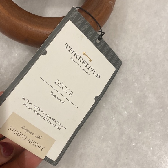 Studio McGee Decorative Teak Wood Chain • Threshold - Picture 4 of 5